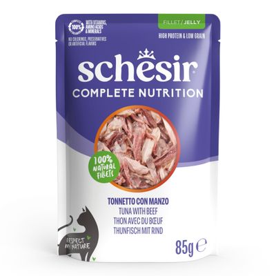 Schesir Complete Nutrition, filet w galarecie, 12 x 85 g