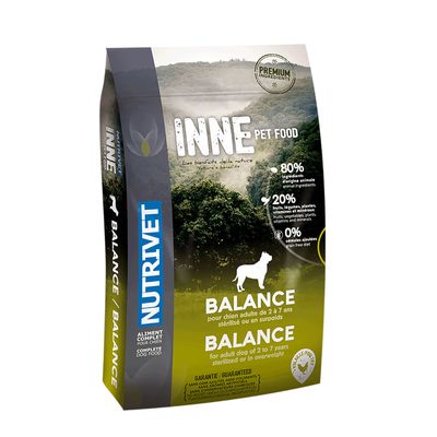 12 kg + 3 kg gratis! Nutrivet Inne Dog Balance, karma sucha dla psa, 15 kg