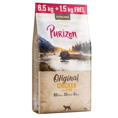 6,5 kg + 1,5 kg gratis! Purizon Adult, karma sucha dla kota, 8 kg