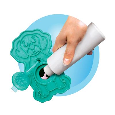 KONG szczotka do masażu Zoom Groom Bubbles, z dozownikiem szamponu