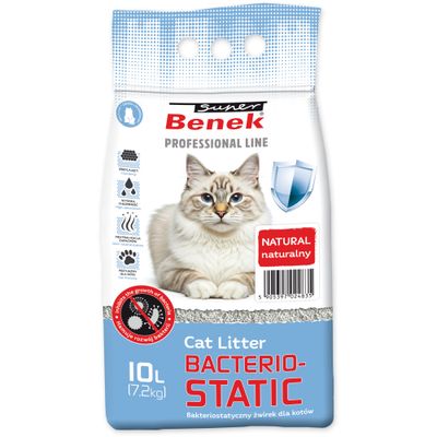Super Benek Bakteriostatic, bakteriostatyczny żwirek dla kota