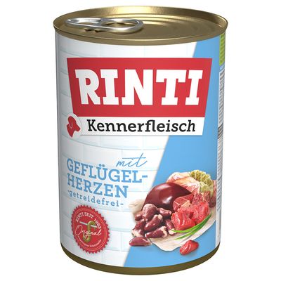 RINTI: karma mokra dla psa, 6 x 400 g + Filetto w galarecie, kaczka z warzywami, 100 g gratis!