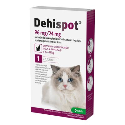Dehispot Spot-On dla kotów, 5 - 8 kg