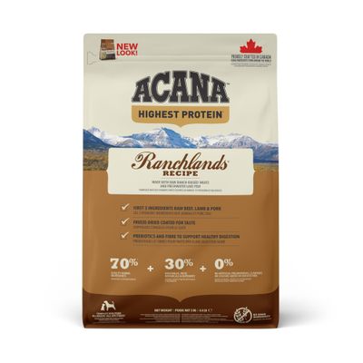 Acana Highest Protein wołowina, jagnięcina i pstrąg