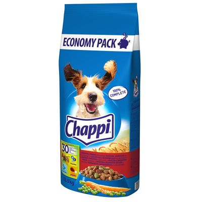50% taniej! Chappi, wołowina i drób, 13,5 kg