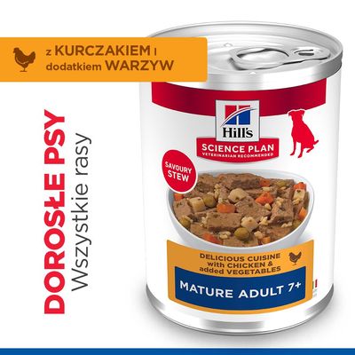 Hill's Science Plan Mature Adult Ragout, z kurczakiem i warzywami