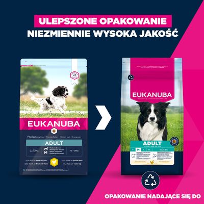 Gratis dla Ciebie! Eukanuba Premium Nutrition Adult Medium Breed, kurczak, 100 g