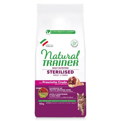 15% taniej! Natural Trainer, karma sucha dla kota, 2 x 10 kg
