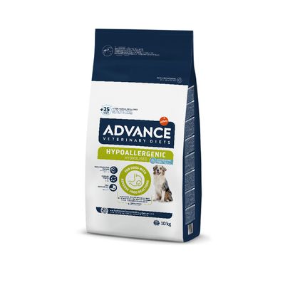 Advance Veterinary Diets Hypoallergenic: 10 kg + Kaczka, 400 g gratis!