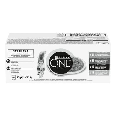 Purina One Sterilcat Mix Meat & Vegetables
