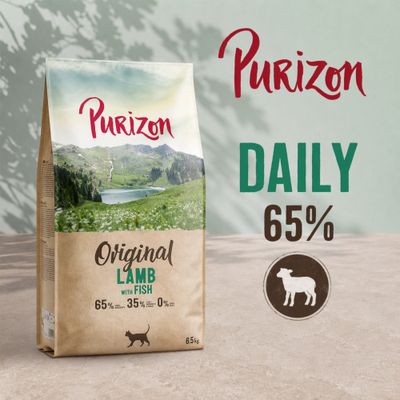 Purizon Cat Adult, jagnięcina z rybą – Original Daily 65%