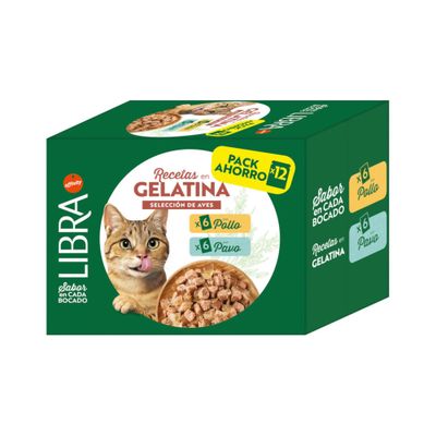 Libra Cat Wybór drobiowy w galarecie, kurczak i indyk