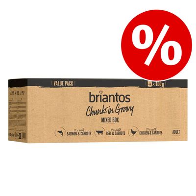 Korzystny pakiet Briantos Chunks w sosie, 44 x 100 g