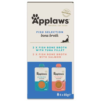 Applaws Cat w bulionie rybnym, 8 x 85 g