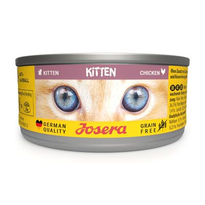 Josera Kitten: karma mokra, 12 x 85 g + karma sucha, 400 g gratis!