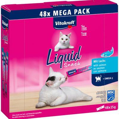 Vitakraft Liquid Snack, z łososiem