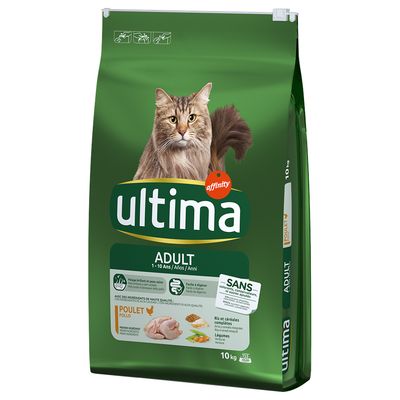 9 + 1 kg gratis! Ultima, karma sucha dla kota, 10 kg