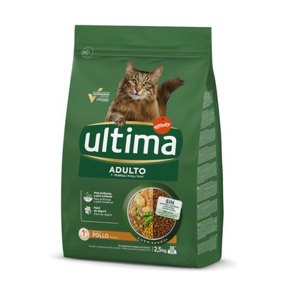 Ultima: karma sucha, 2,5 kg + Snacks nadziewane kawałeczki z wołowiną, 60 g gratis!