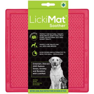 LickiMat mata do lizania Soother Classic, różowa