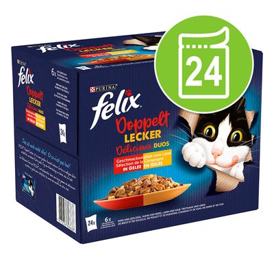 Felix Fantastic 2 smaki, w galarecie, So gut wie es aussieht, 24 x 85 g