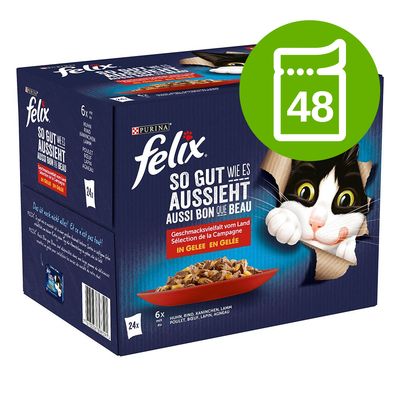 Pakiet Felix Fantastic w galarecie, So gut wie es aussieht, 48 x 85 g