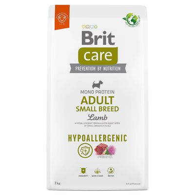 Brit Care Dog Hypoallergenic Adult Small Breed, jagnięcina i ryż
