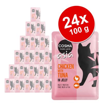 Megapakiet Cosma Asia w galarecie, 24 x 100 g
