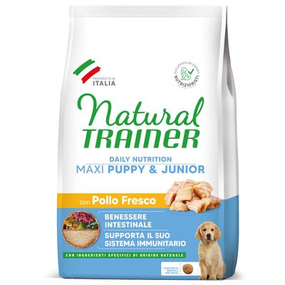 Natural Trainer Puppy & Junior Maxi, kurczak