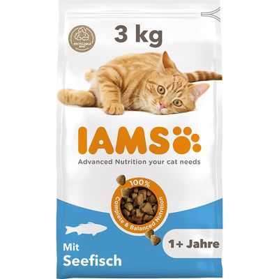 IAMS Advanced Nutrition Adult Cat, z rybami morskimi