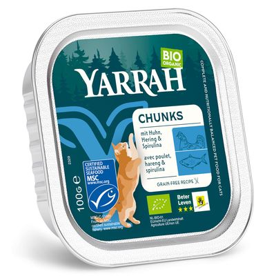 Yarrah Bio kawałeczki w sosie, 6 x 100 g