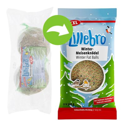 Lillebro Winter XXL, kule tłuszczowe dla dzikich ptaków