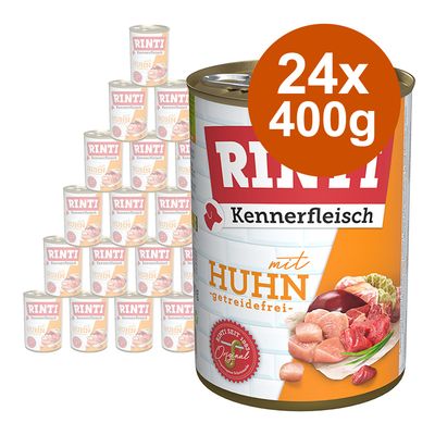 Megapakiet RINTI Kennerfleisch, 24 x 400 g