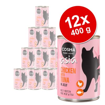 Pakiet Cosma Asia, w galarecie, 12 x 400 g