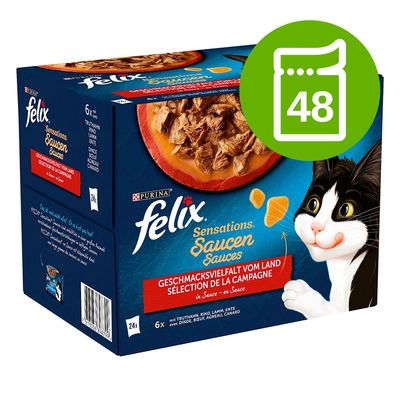 Megapakiet Felix Sensations w galarecie, 48 x 85 g