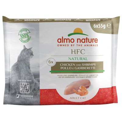 Almo Nature HFC Natural Pouch, 6 x 55 g