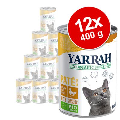 Korzystny pakiet Yarrah Bio Pâté, 12 x 400 g