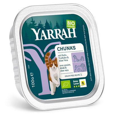 Korzystny pakiet Yarrah Bio kawałeczki w sosie, 12 x 100 g