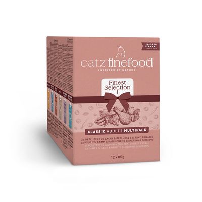 Mieszany pakiet próbny catz finefood w saszetkach, 12 x 85 g