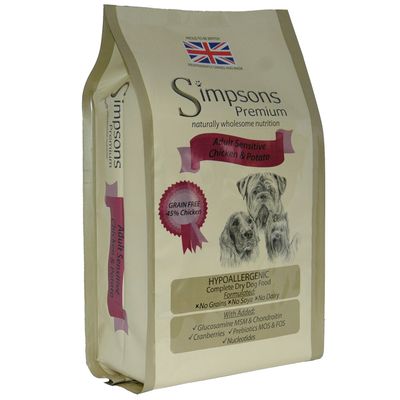 Simpsons Premium Adult Sensitive, kurczak z ziemniakami