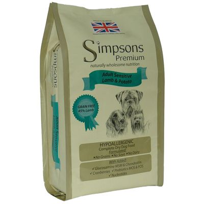 Simpsons Premium Adult Sensitive, jagnięcina z ziemniakami