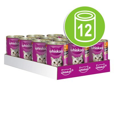 Whiskas 1+, puszki, 12 x 400 g