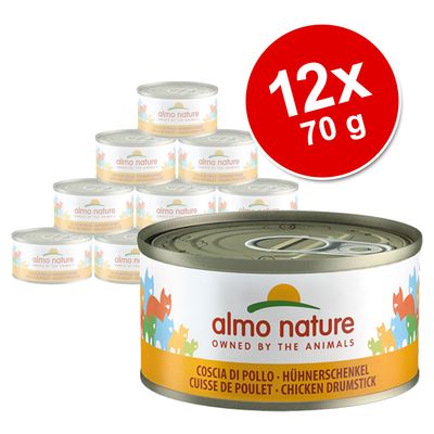 Korzystny pakiet Almo Nature, mięso, 12 x 70 g