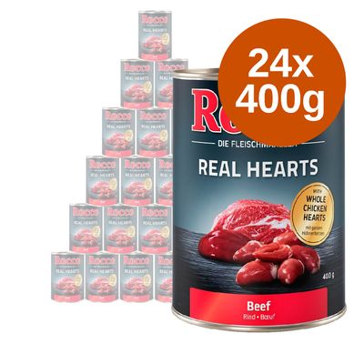 Megapakiet Rocco Real Hearts, 24 x 400 g