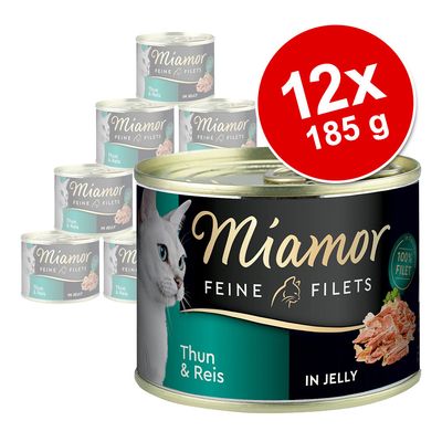 Megapakiet Miamor Feine Filets w puszkach, 12 x 185 g