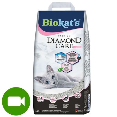 Biokat's Diamond Care Fresh żwirek dla kota o zapachu pudru