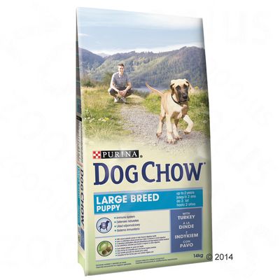 Purina Dog Chow Puppy Large Breed Turkey, indyk