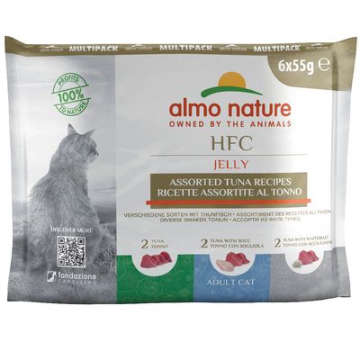 Mieszany pakiet próbny Almo Nature HFC Pouch, 6 x 55 g