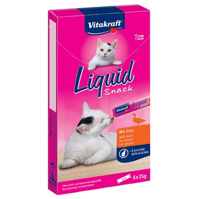 Vitakraft Cat Liquid Snack pasta z kaczką i ß glukanami
