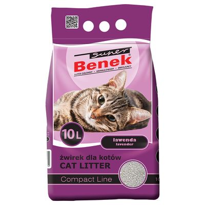 Super Benek Compact Lawenda, żwirek dla kota