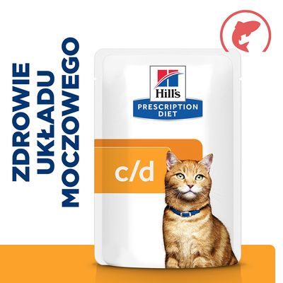 Hill's Prescription Diet Feline c/d Urinary Care, łosoś w sosie